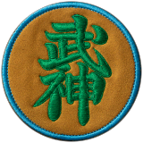 Emblema Bujin usado no uniforme — Shihan